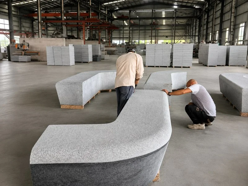 Circular Granite Bench