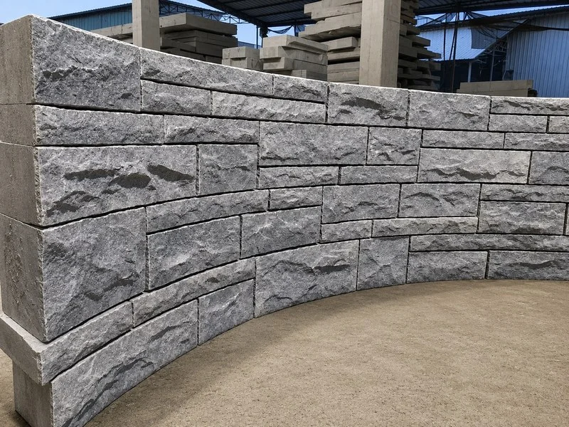 Curved Granite Bench