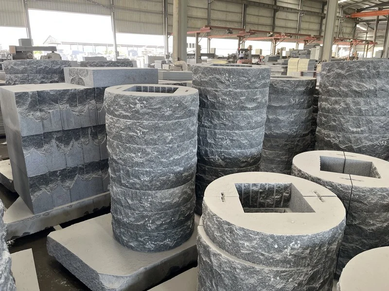 Cylindrical Granite Piers