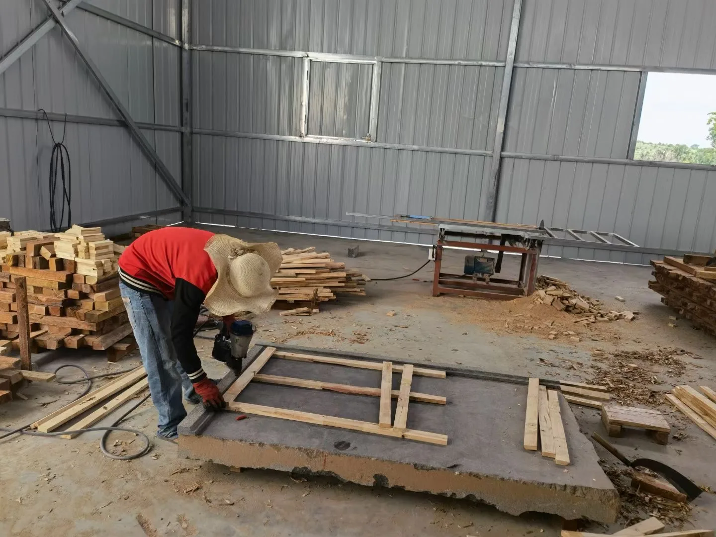YESTONE Cambodia granite factory — Crate Building