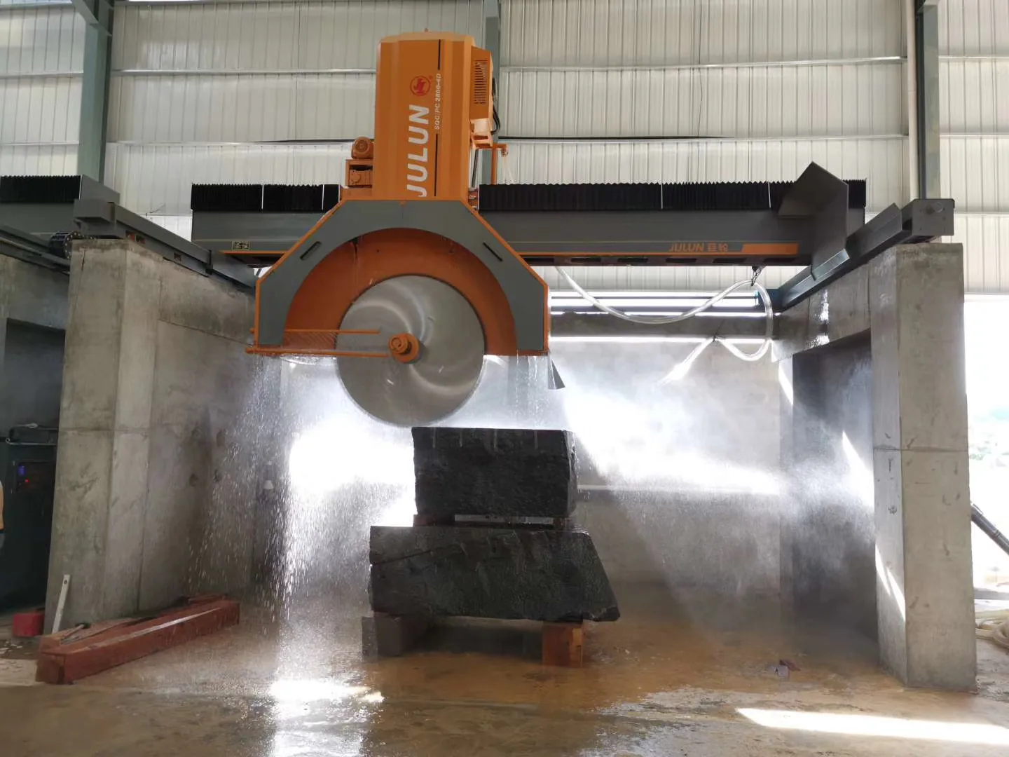 YESTONE Cambodia granite factory — Gang Saw Workshop