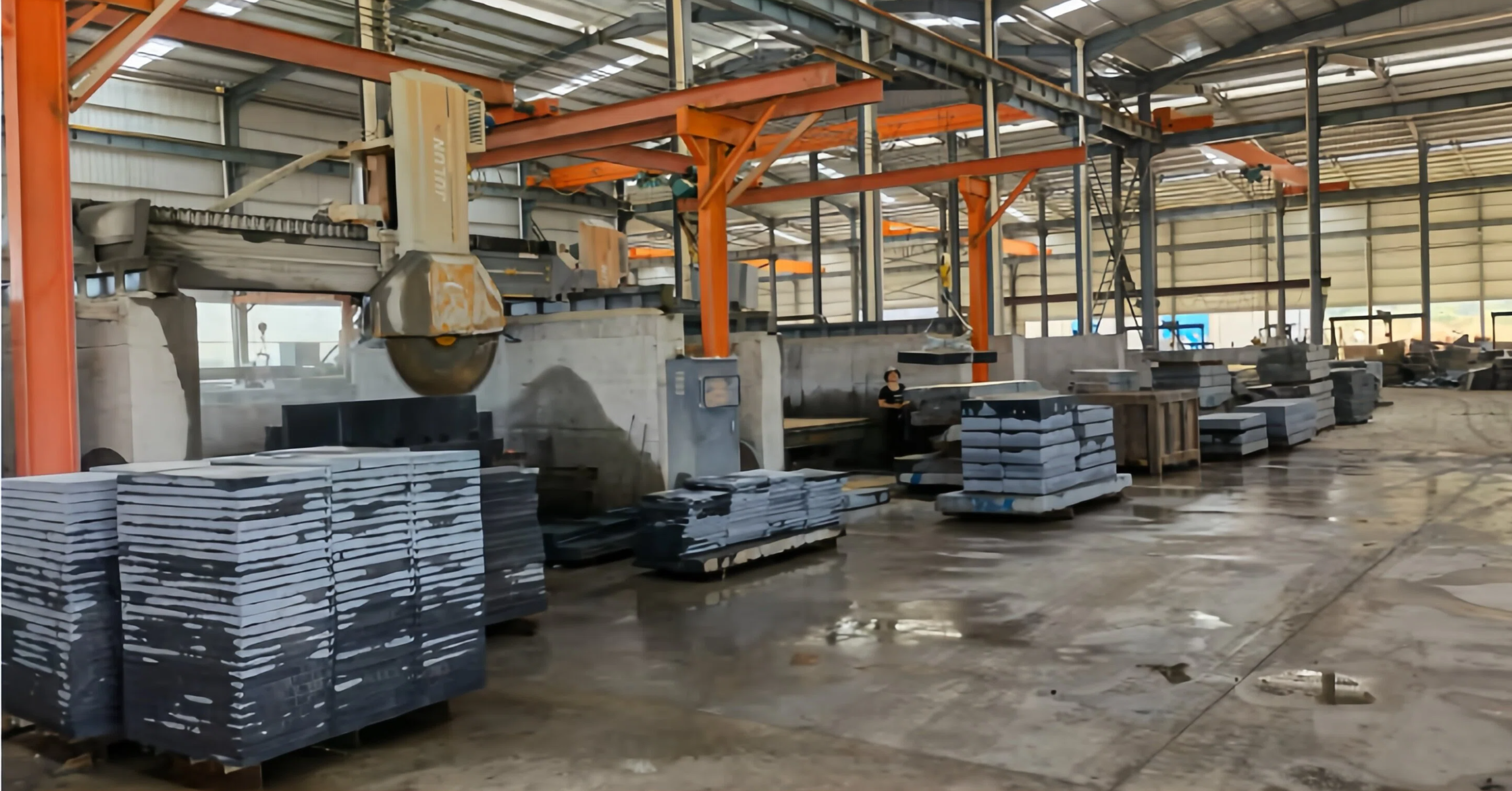 YESTONE Cambodia granite factory — 精加工车间