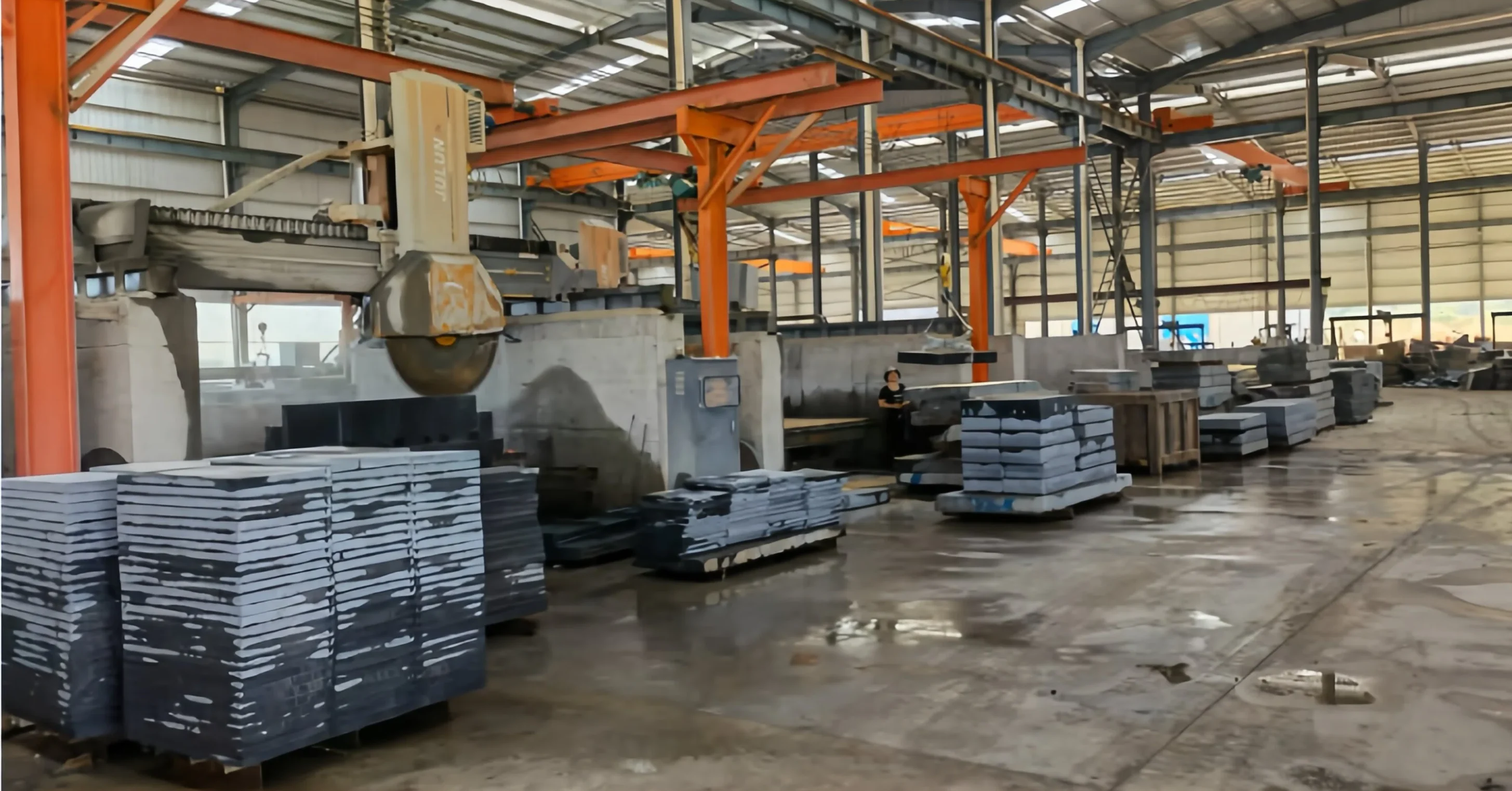 YESTONE Cambodia granite factory — Finishing Workshop