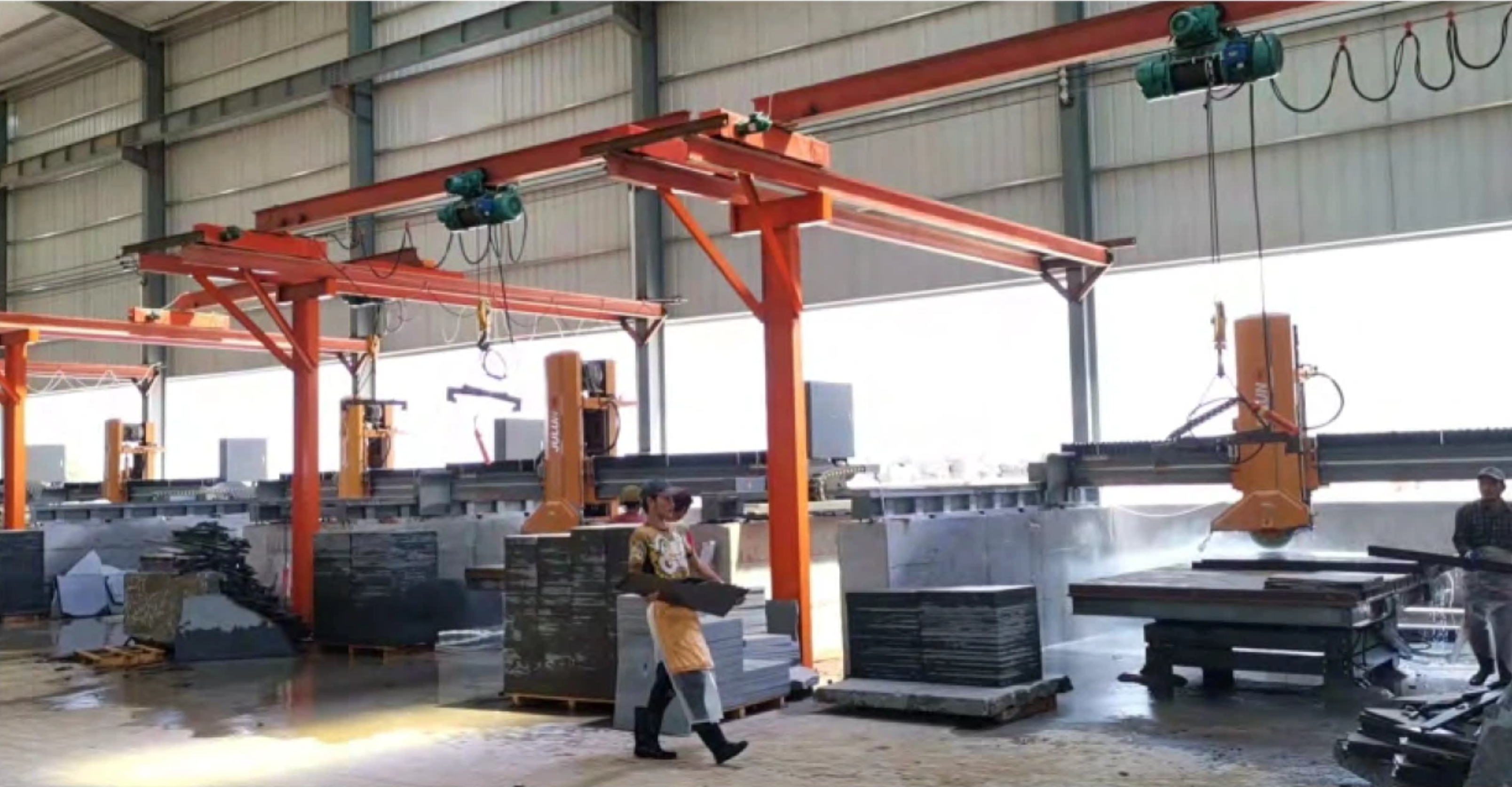 YESTONE Cambodia granite factory — 精加工车间