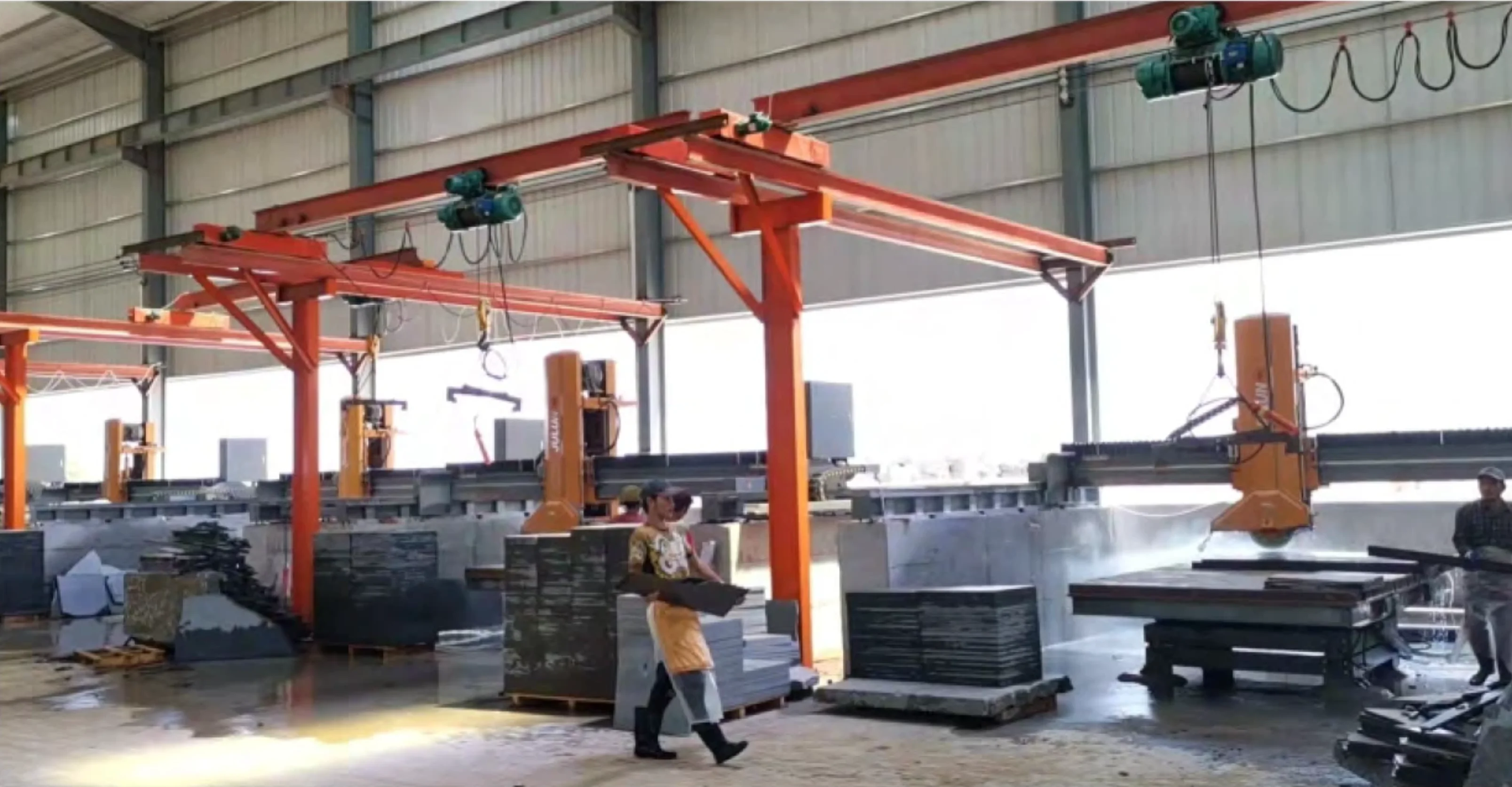YESTONE Cambodia granite factory — Finishing Workshop