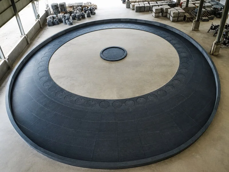 YESTONE granite project Custom Circular Stone Plaza Cambodia Cambodia Black G654